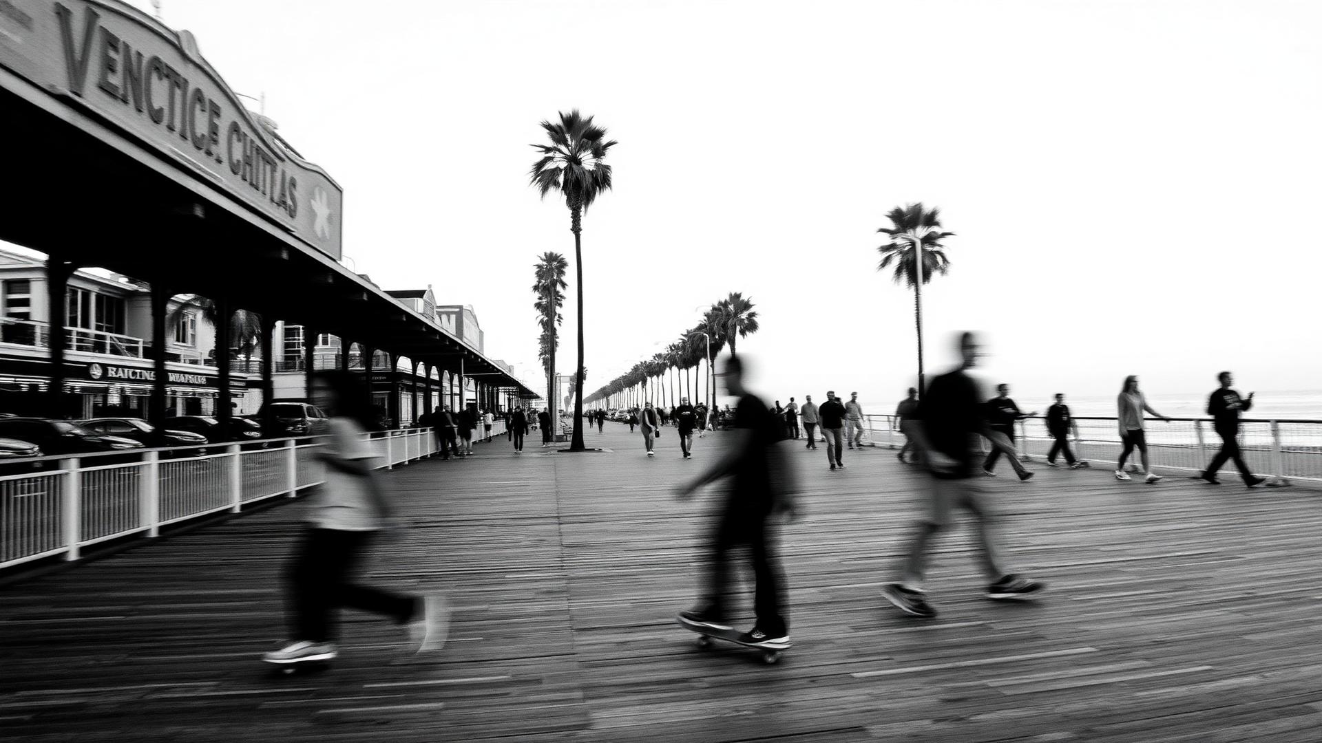 Venice Beach, Los Angeles in motion